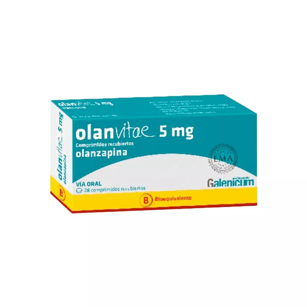 Olanvitae (B) Olanzapina 5 mg 28 Comprimidos Recubiertos Laboratorio Galenicum