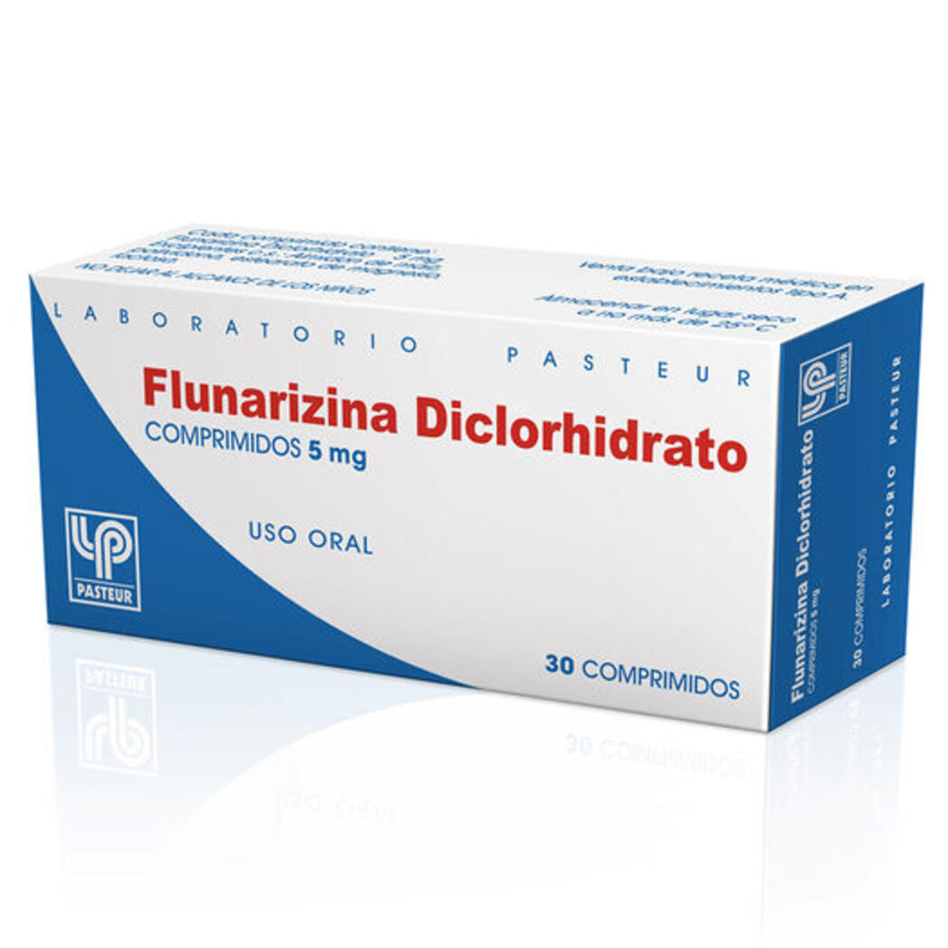 Flunarizina Diclorhidrato 5 mg 30 Comprimidos Laboratorio Pasteur