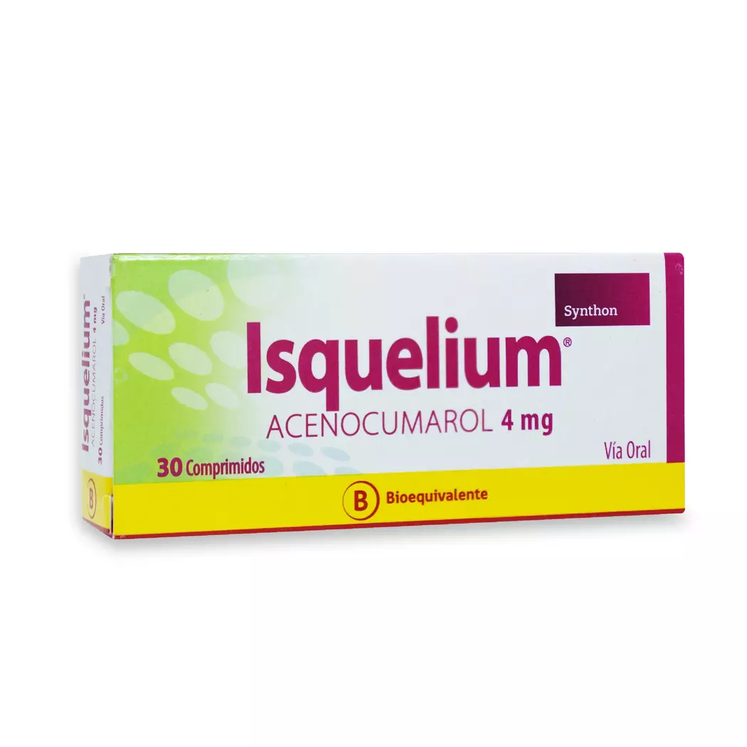 Isquelium Acenocumarol 4 mg 30 Comprimidos Laboratorio Synthon