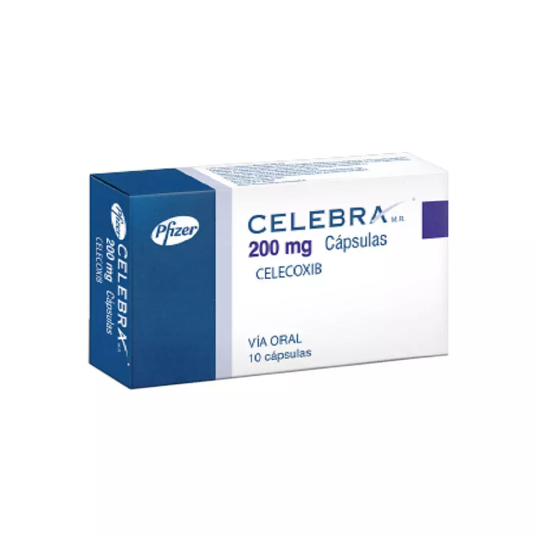 Celebra Celecoxib 200 mg 10 Capsulas