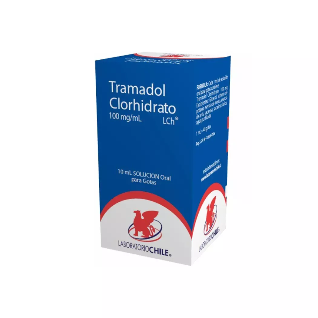 Tramadol Clorhidrato 100 mg 20 ml Laboratorio Chile