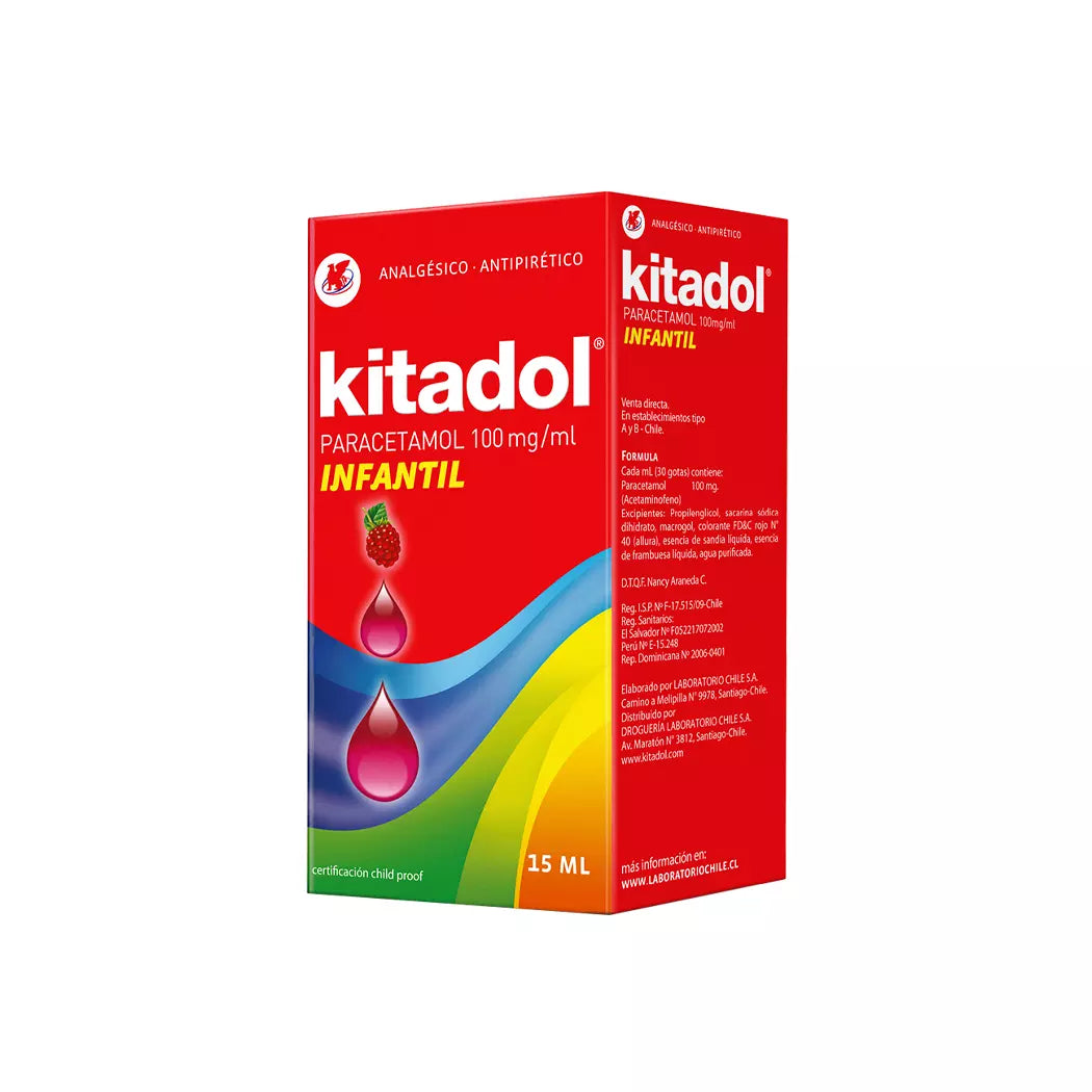 Kitadol Paracetamol Infantil 100 mg Gotas 15 ml
