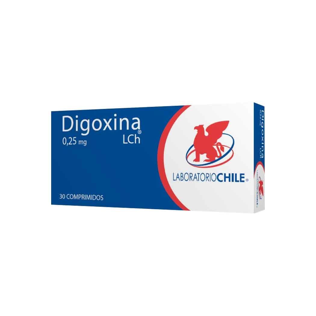 Digoxina 0,25 mg 30 Comprimidos Laboratorio Chile