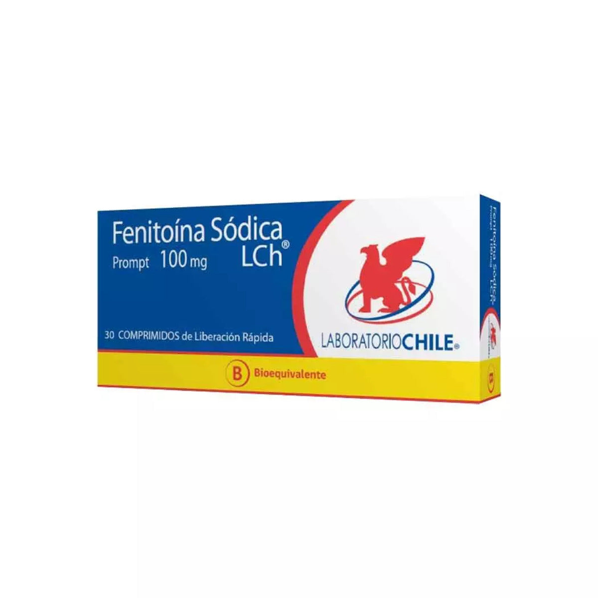 Fenitoína Sodica (B) 100 mg 30 Comprimidos Laboratorio Chile