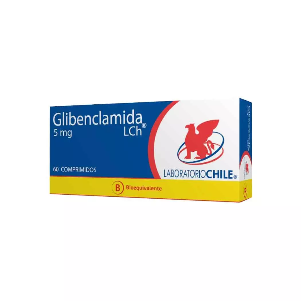 Glibenclamida (B) 5 mg 60 Comprimidos Laboratorio Chile
