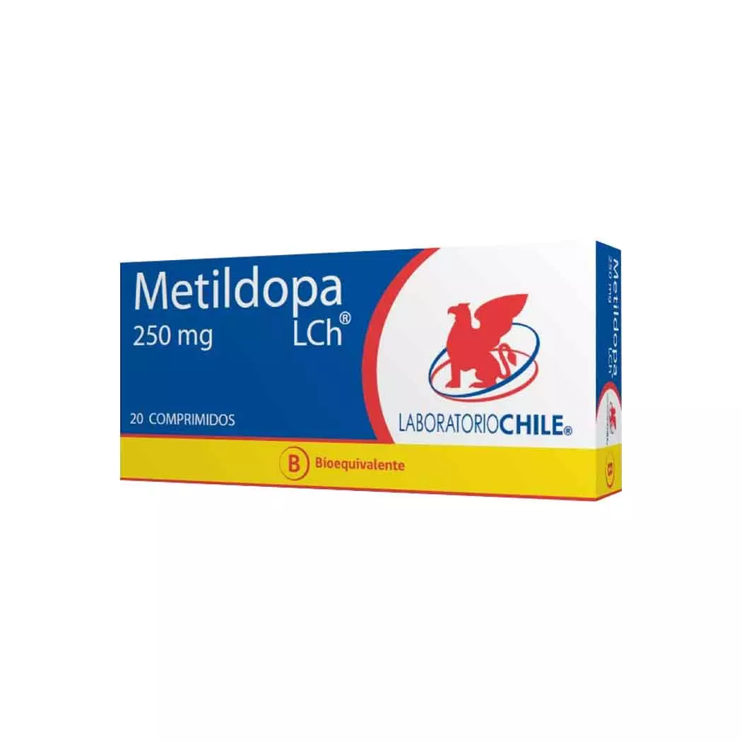 Metildopa (B) 250 mg 20 Comprimidos Laboratorio Chile