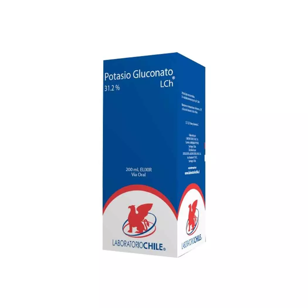 Potasio Gluconato 31,2% Solución 200 ml Laboratorio Chile