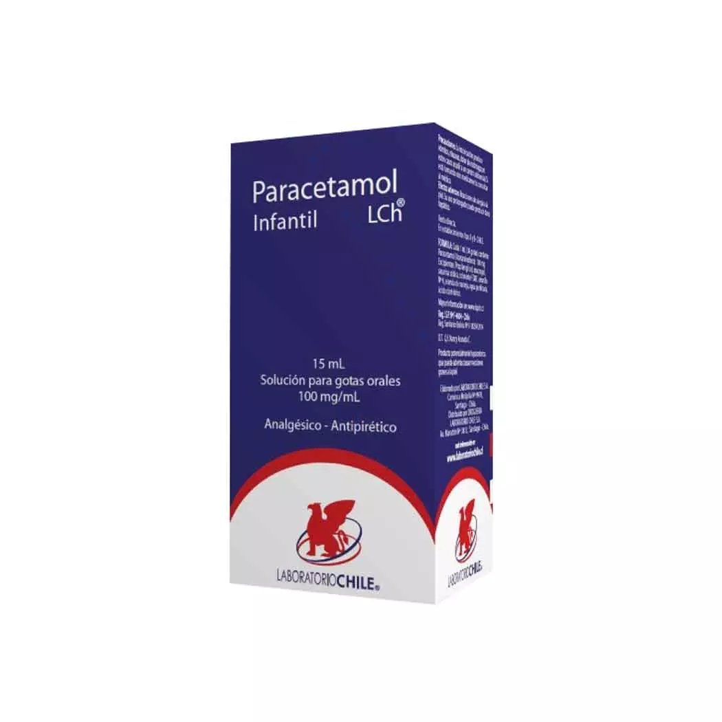 Paracetamol Gotas 100 mg 15 ml Laboratorio Chile