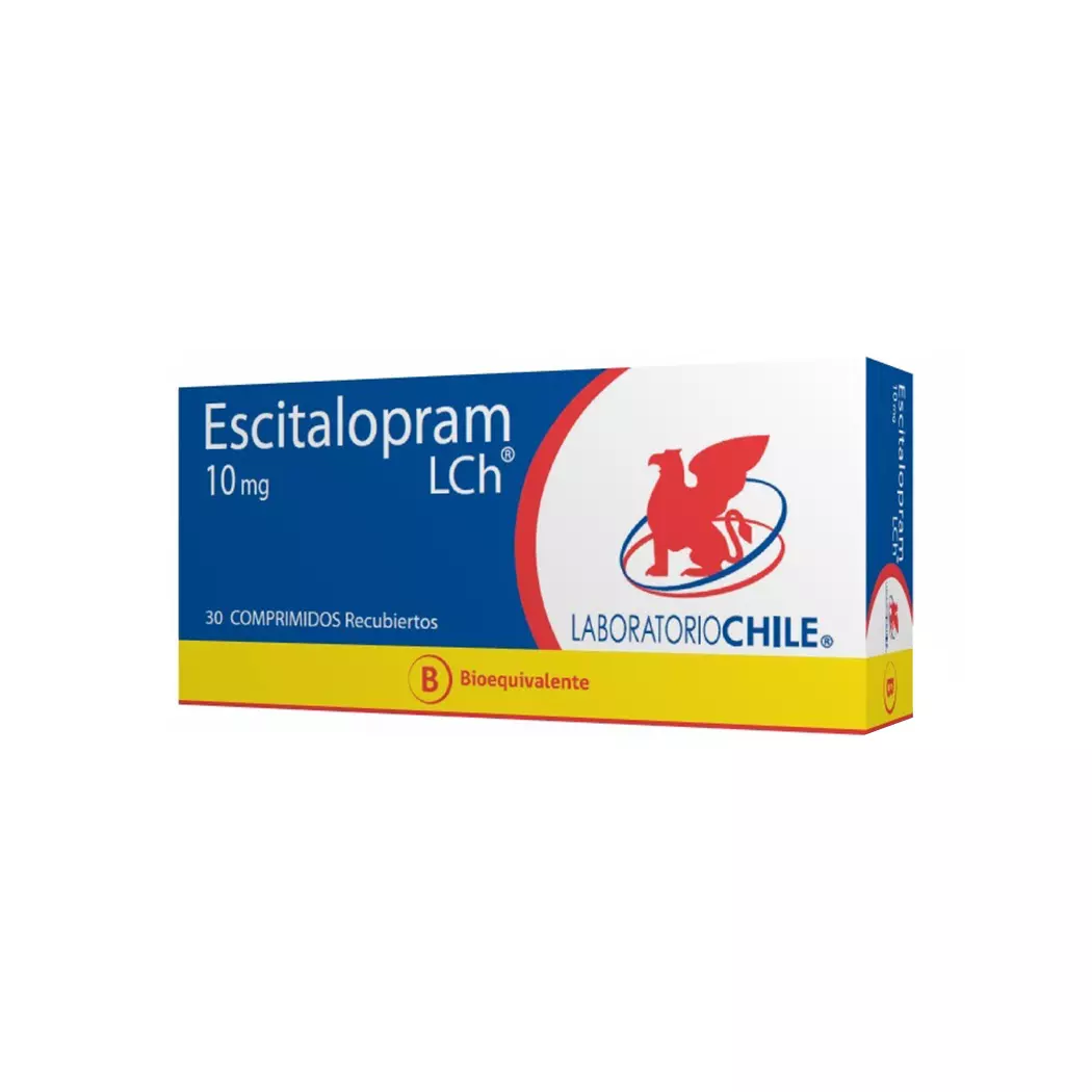 Escitalopram (B) 10 mg 30 Comprimidos Laboratorio Chile