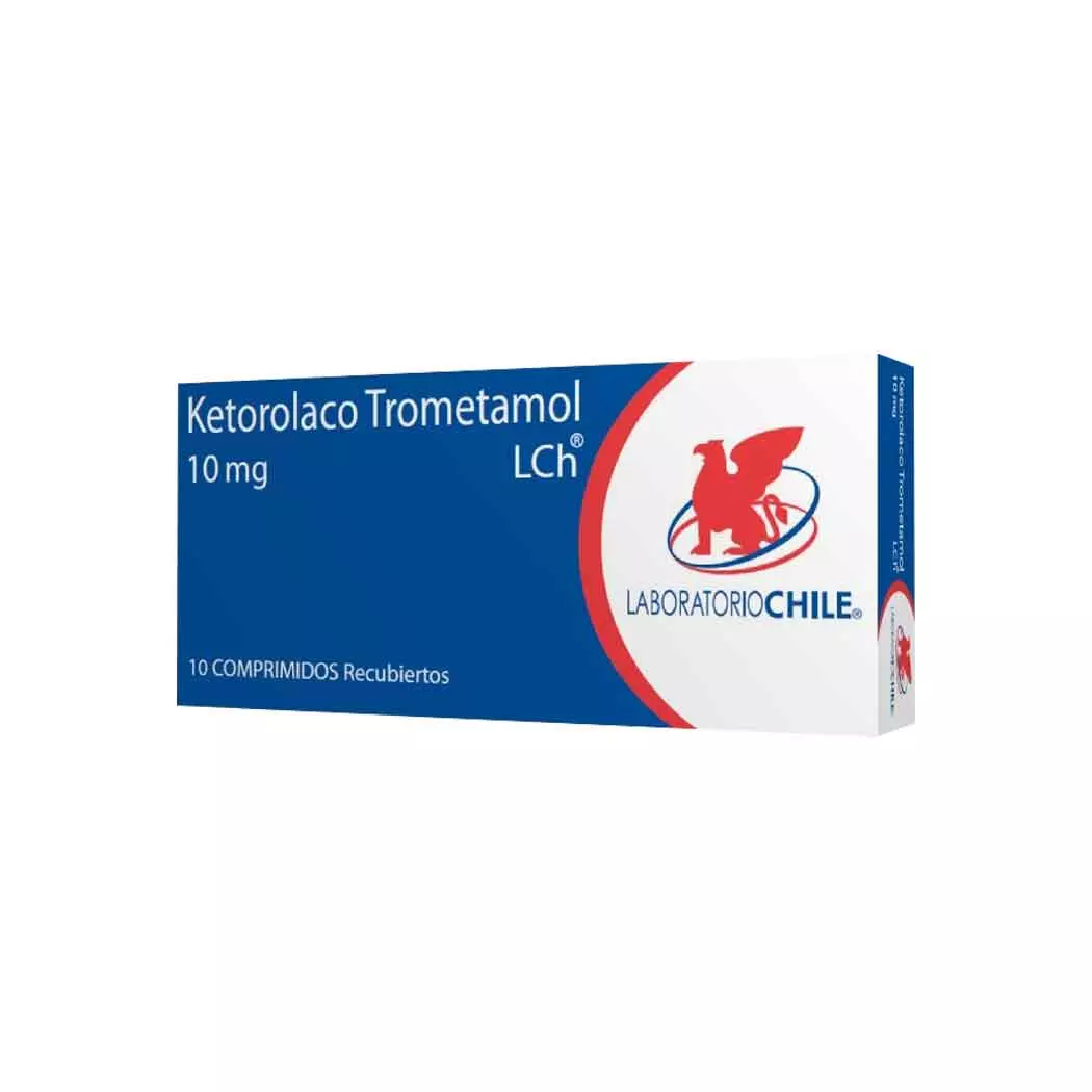 Ketorolaco 10 mg 10 Comprimidos Laboratorio Chile