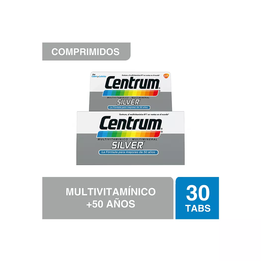 Centrum Silver Multivitamínico 30 Capsulas GSK