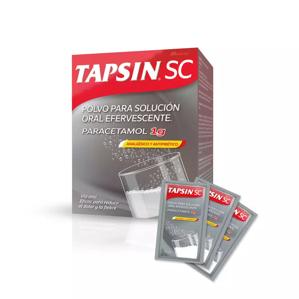Tapsin 1000 SC Paracetamol 1000 mg 20 Sobres