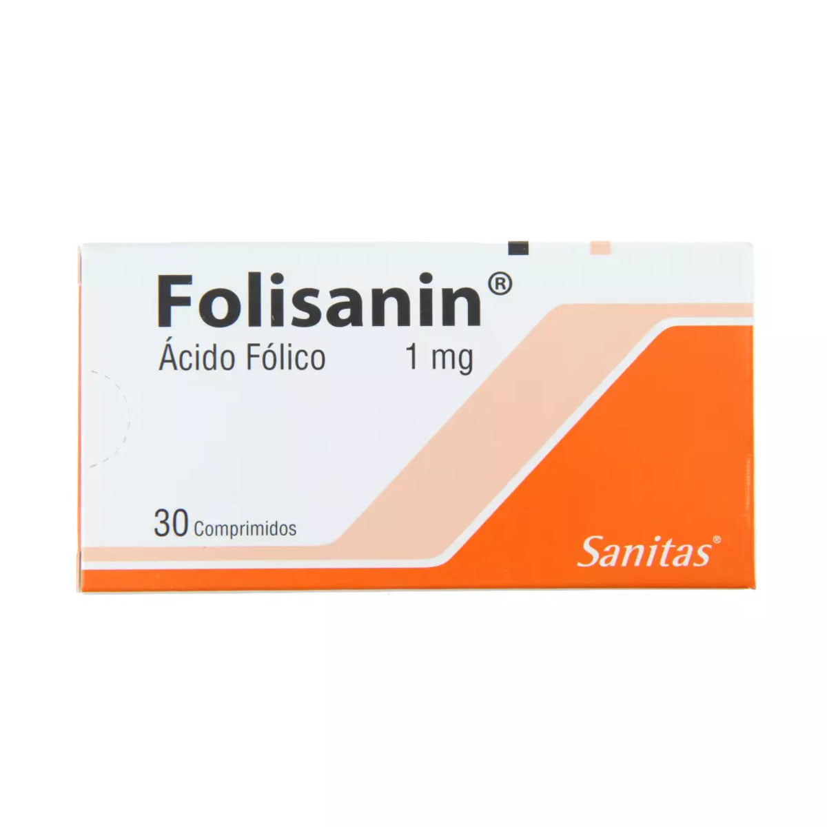 Folisanin Acido Folico 1 mg 30 Comprimidos Laboratorio Sanitas