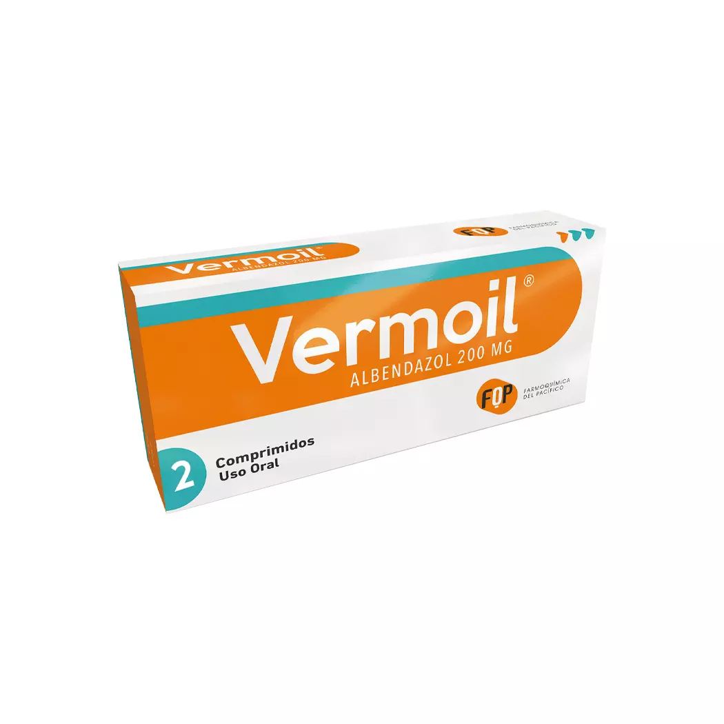 Vermoil Albendazol 200 mg 2 Comprimidos