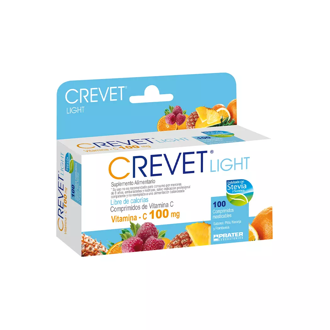 Crevet Light 100 mg 100 Comprimidos Masticables