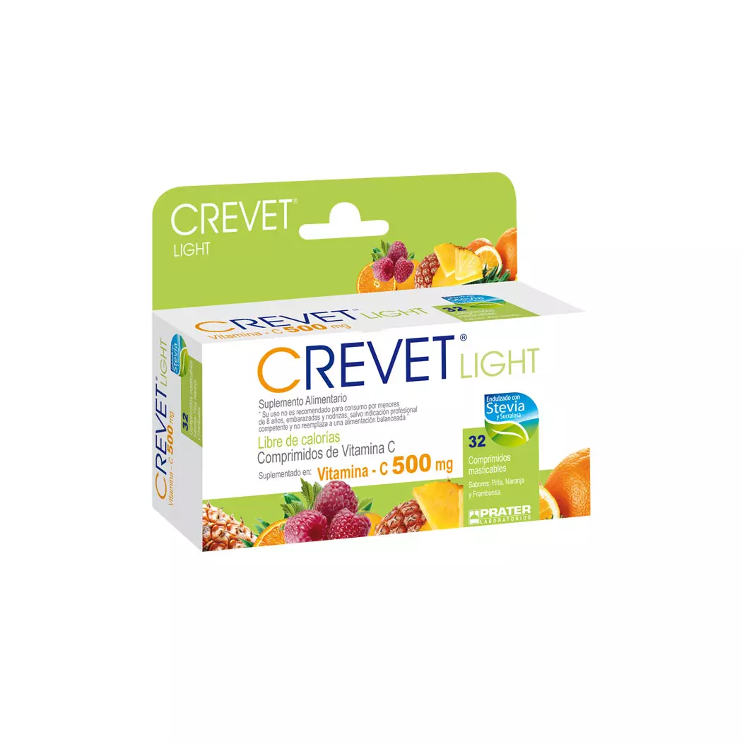 Crevet Light Vitamina C 500 mg 32 Comprimidos