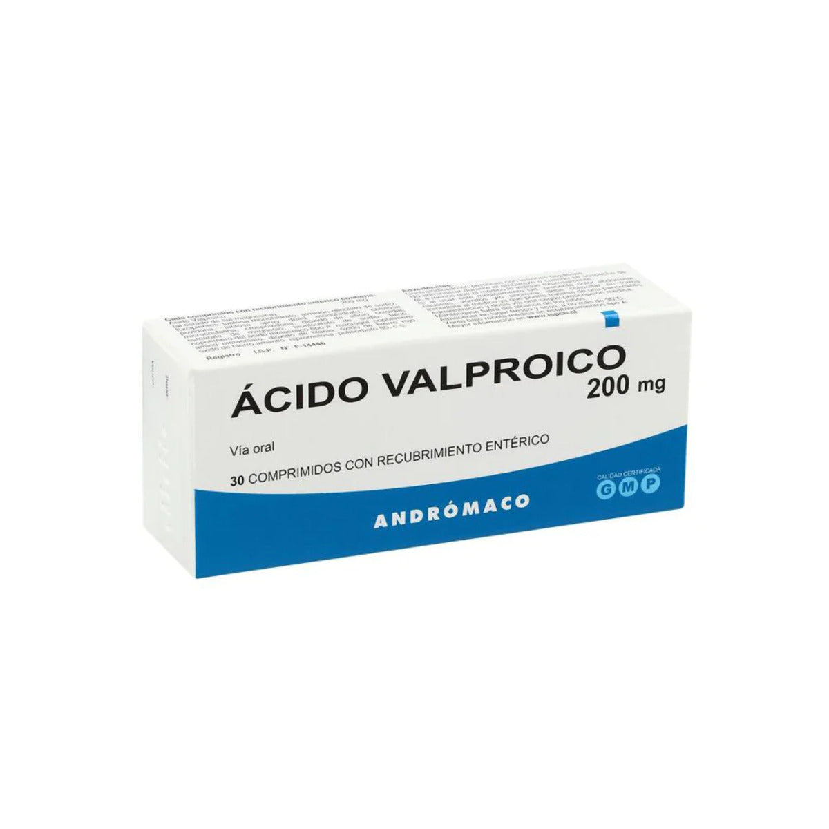 Acido Valproico 200 mg 30 Comprimidos Laboratorio Andrómaco