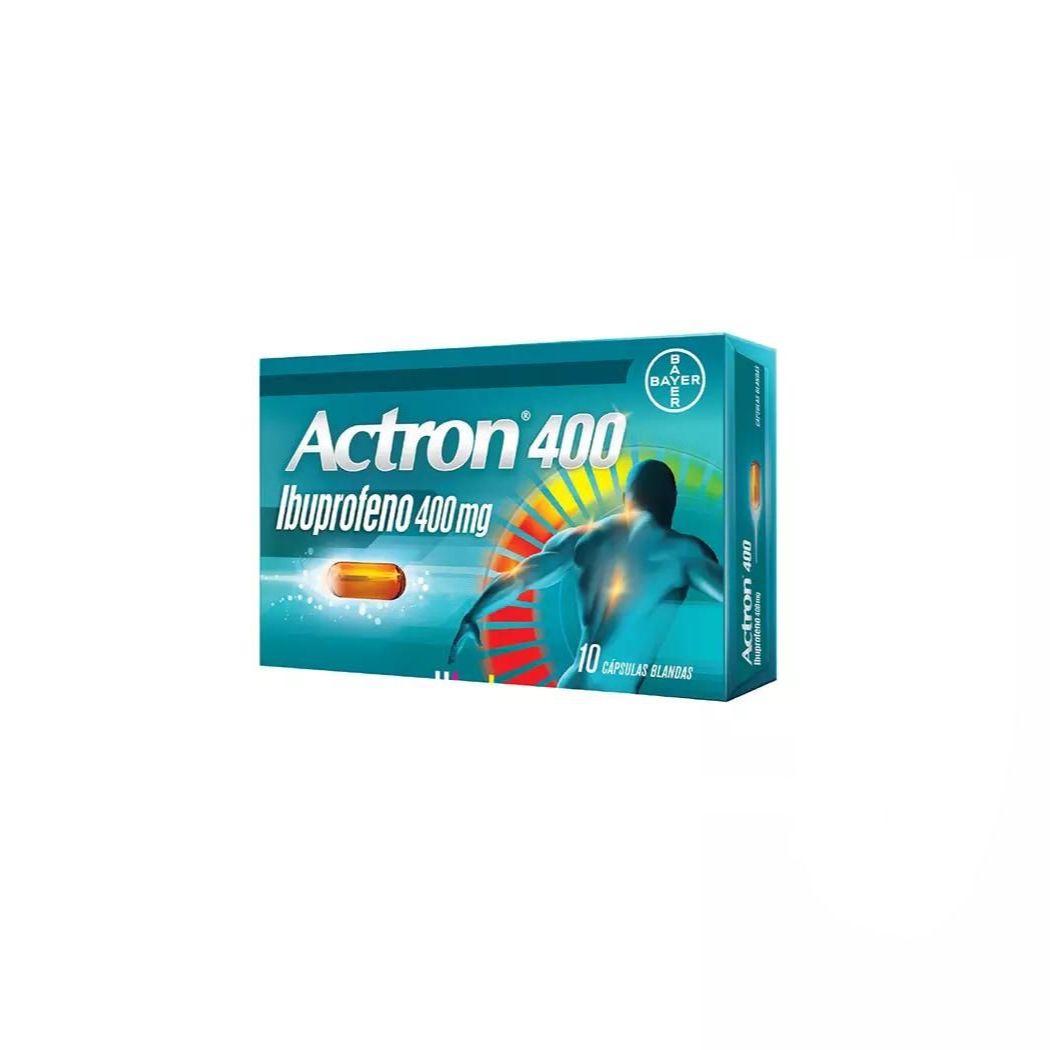 Actron Ibuprofeno 400 mg 10 Capsulas Blandas
