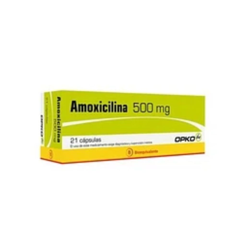 Amoxicilina 500 mg 21 Capsulas Laboratorio Opko