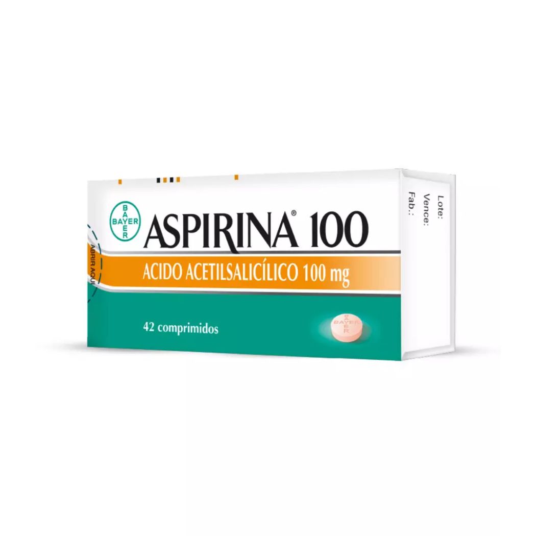 Aspirina Niño Acido Acetilsalicílico 100 mg 42 Comprimidos
