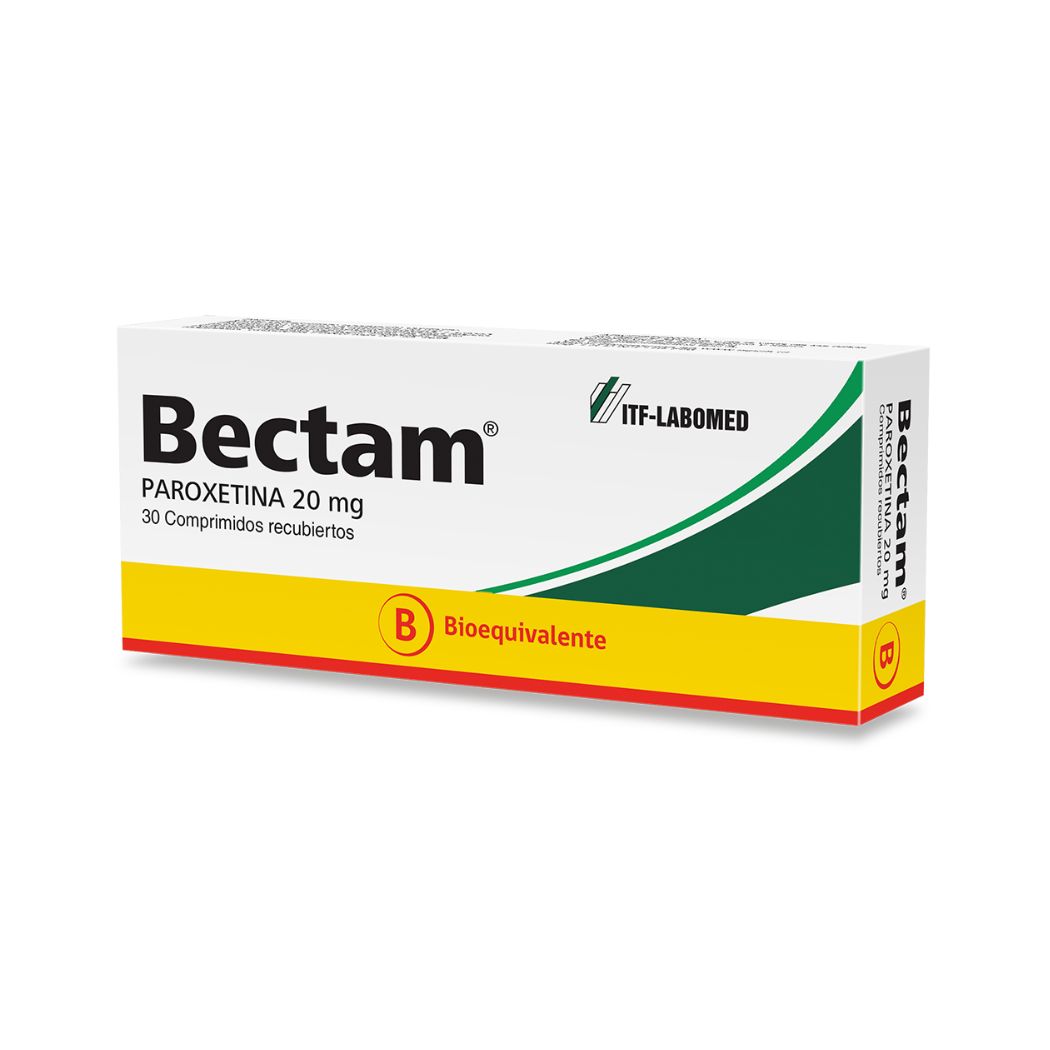 Bectam (B) Paroxetina 20 mg 30 Comprimidos Recubiertos