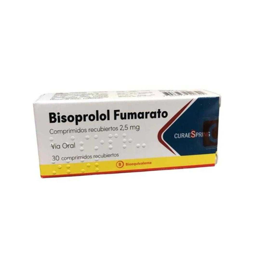 Bisoprolol (B) 2,5 mg 30 Comprimidos