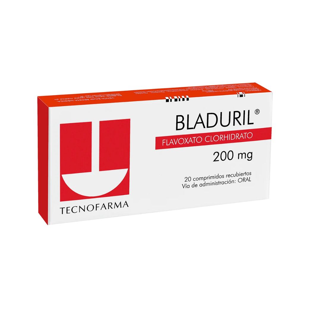 Bladuril Flavoxato Clorhidrato 200 mg 20 Comprimidos Recubiertos