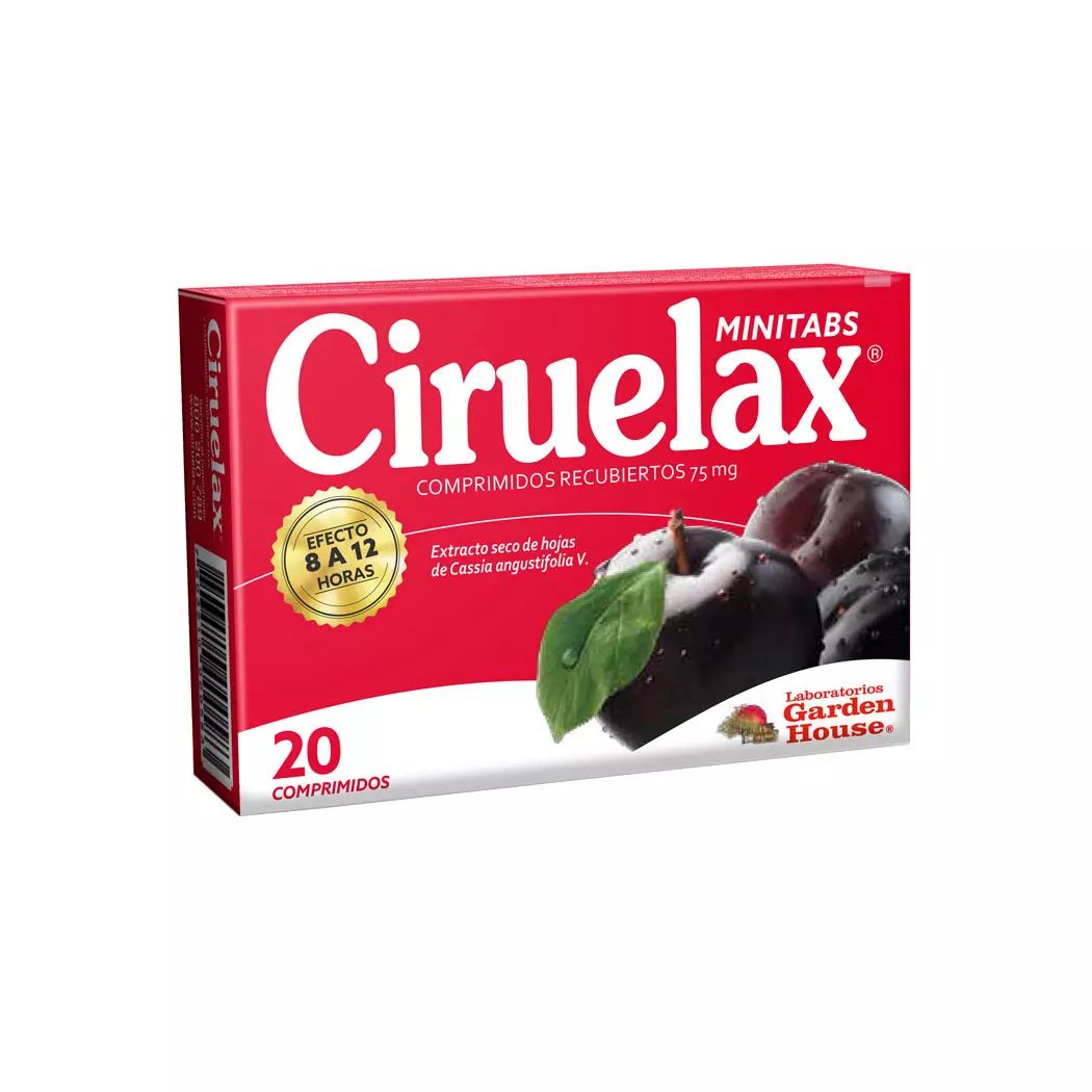 Ciruelax Minitabs Cassia Angustifolia 75 mg 20 Comprimidos