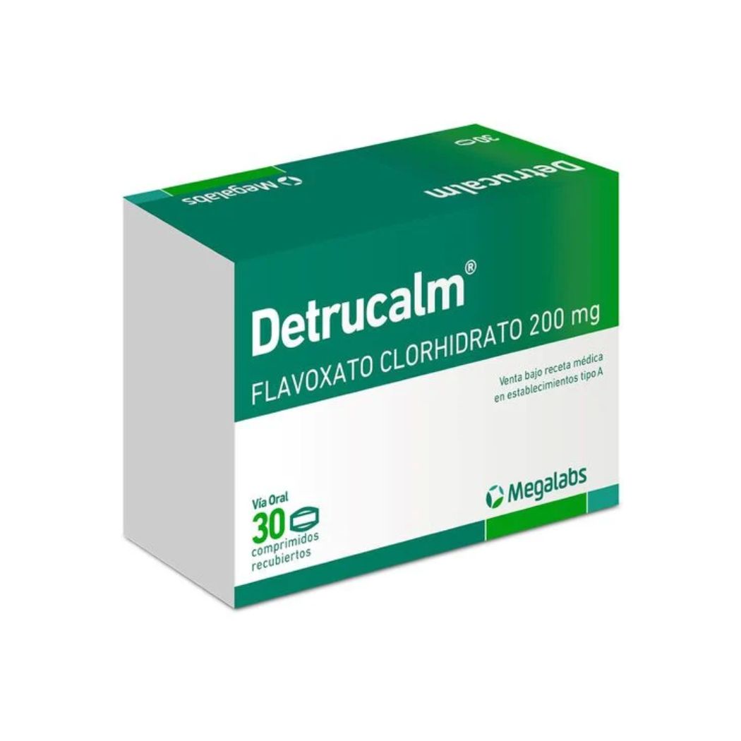 Detrucalm Flavoxato 200 mg 30 Comprimidos Recubiertos