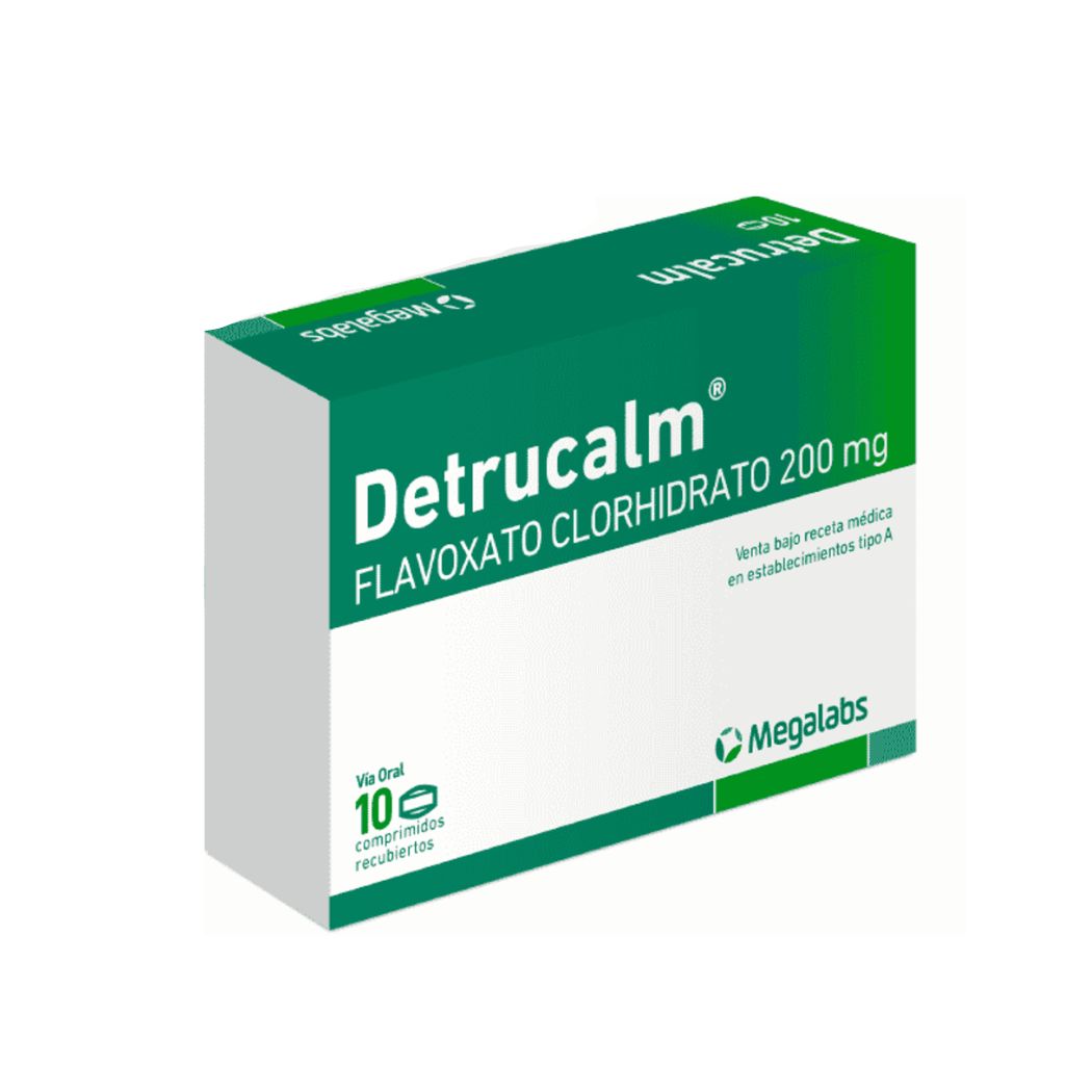 Detrucalm Flavoxato 200 mg 10 Comprimidos Recubiertos