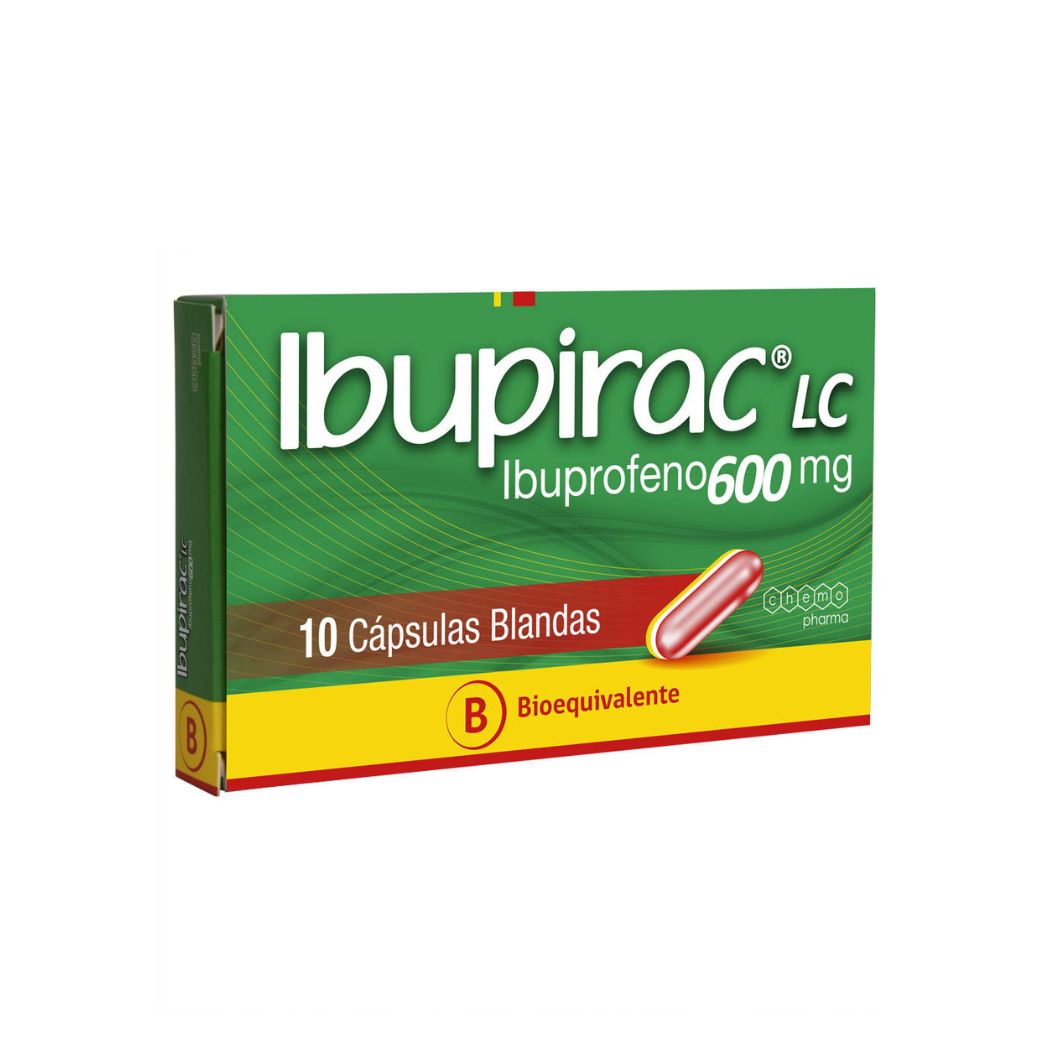 Ibupirac LC (B) Ibuprofeno 600 mg 10 Capsulas Blandas