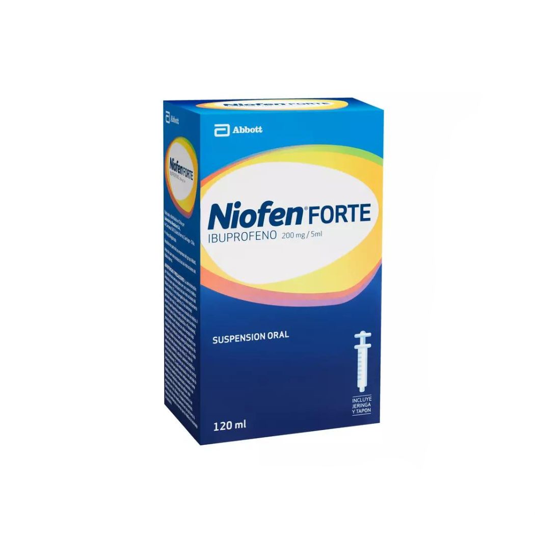Niofen Forte Ibuprofeno 200mg/5ml Solución Oral 120 ml