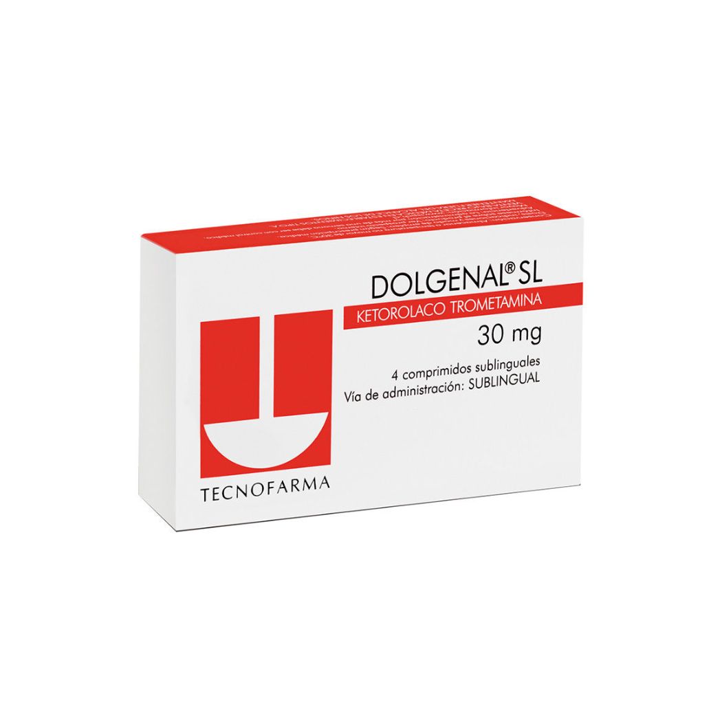 Dolgenal SL Ketorolaco 30 mg 4 Comprimidos Sub-Lingual