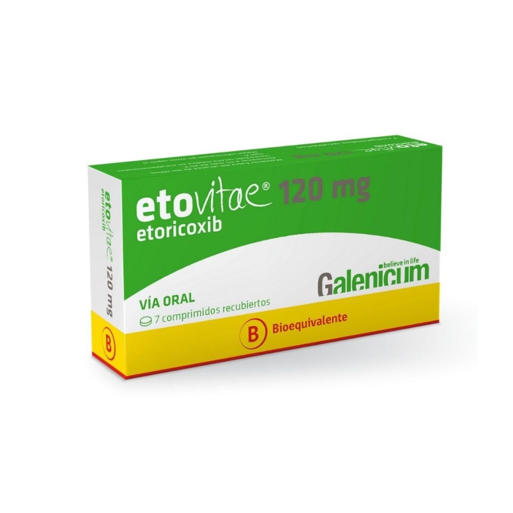 Etovitae (B) Etoricoxib 120 mg 7 Comprimidos Recubiertos