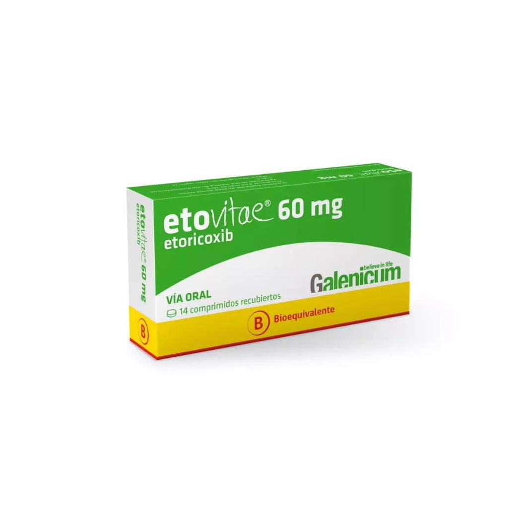 Etovitae (B) Etoricoxib 60 mg 14 Comprimidos Recubiertos