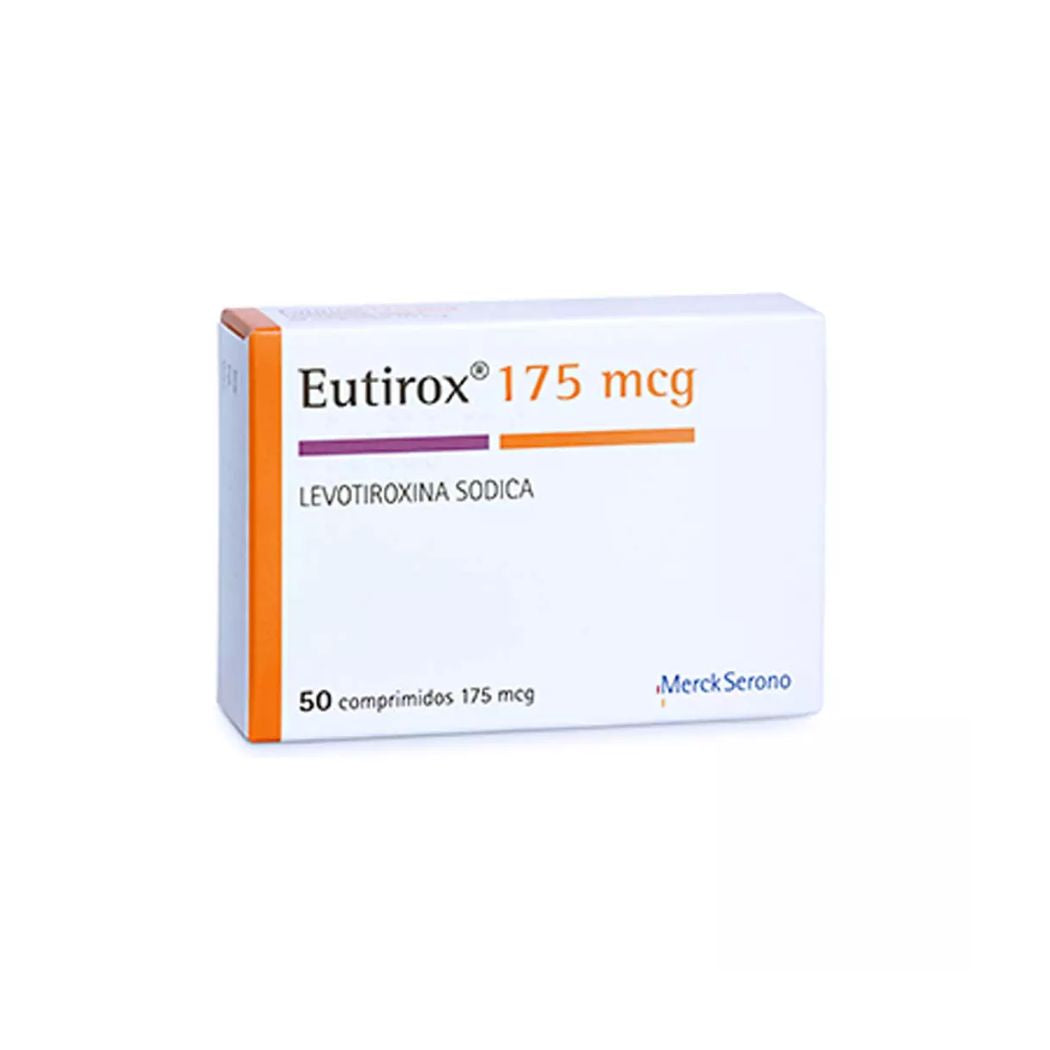 Eutirox 175 Levotiroxina 175 mcg 50 Comprimidos