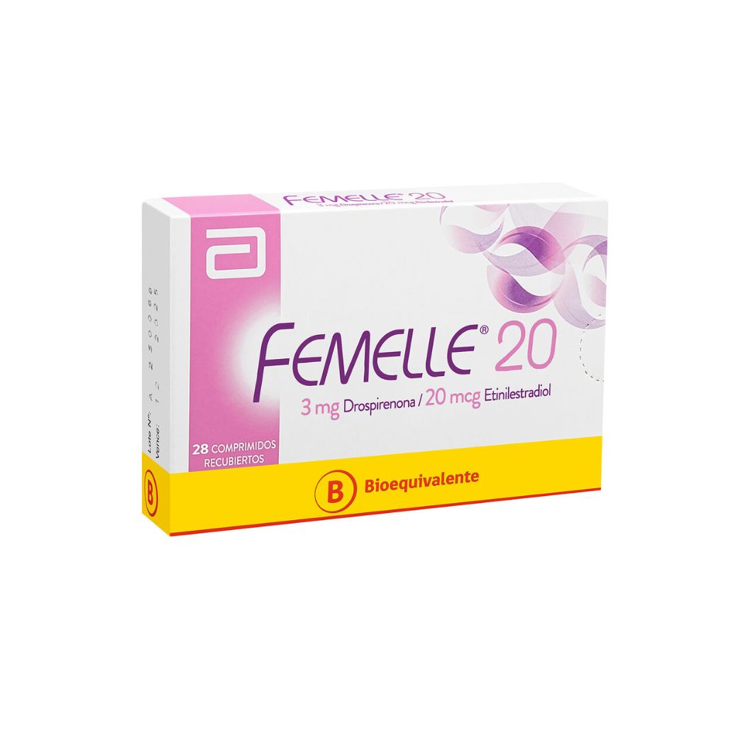 Femelle 20 (B) Drospirenona/Etinilestradiol 3mg/20mcg 28 Comprimidos