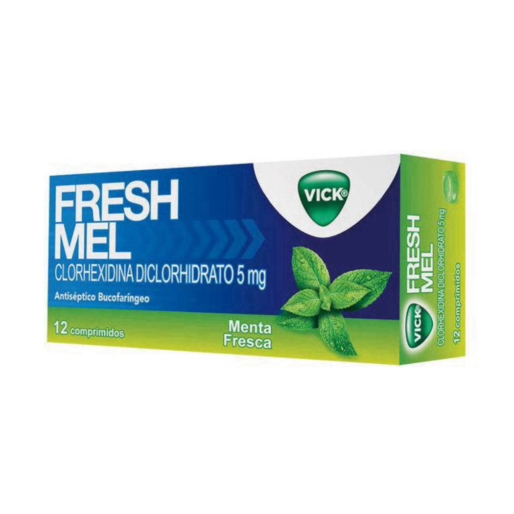 Freshmel Menta Clorhexidina 12 Comprimidos
