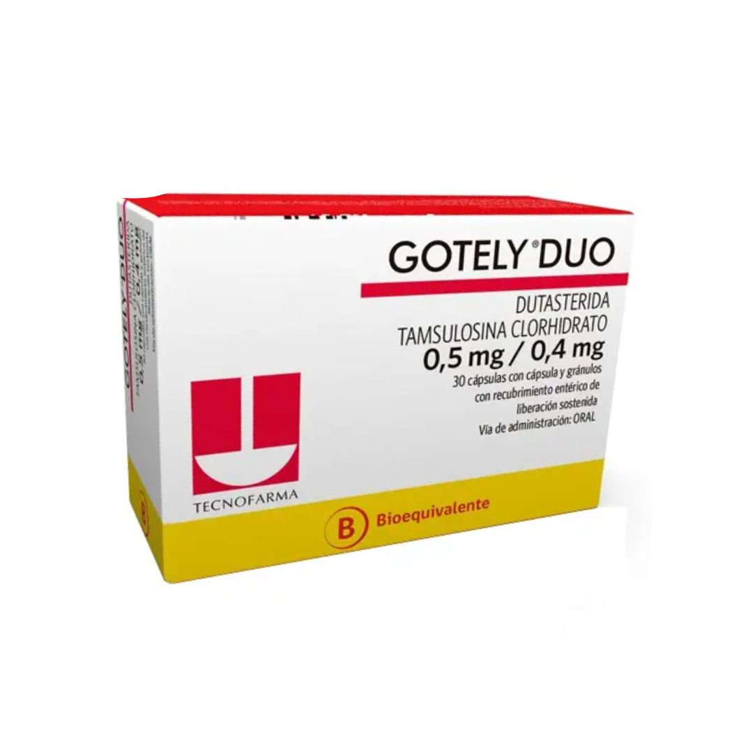 Gotely Duo Dutasterida/Tamsulosina 0,5mg/0,4mg 30 Capsulas Liberación Prolongada
