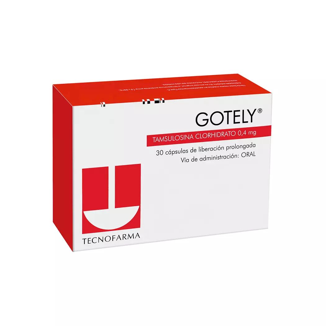 Gotely (B) Tamsulosina 0.4 mg 30 Capsulas de Liberación Prolongada