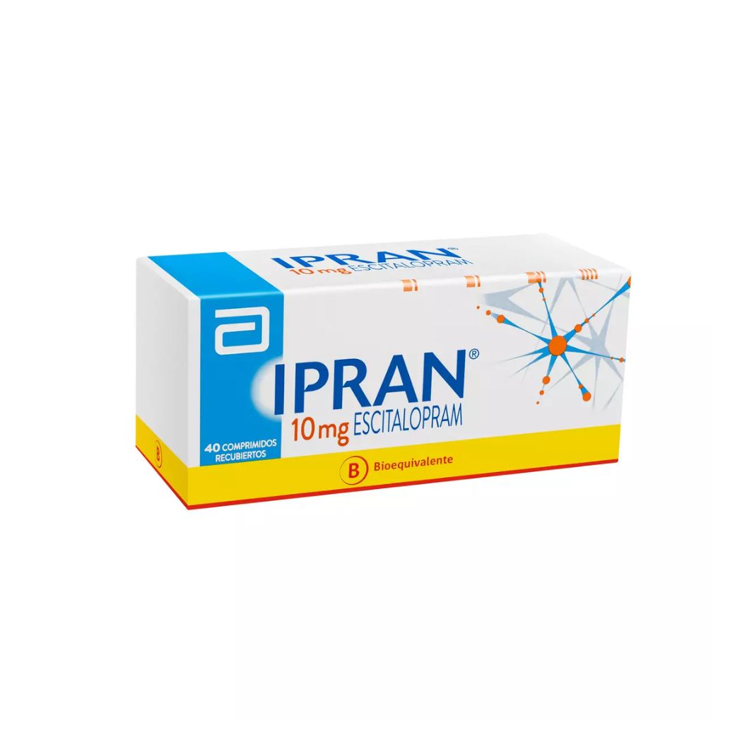 Ipran Escitalopram 10 mg 30 Comprimidos Recubiertos