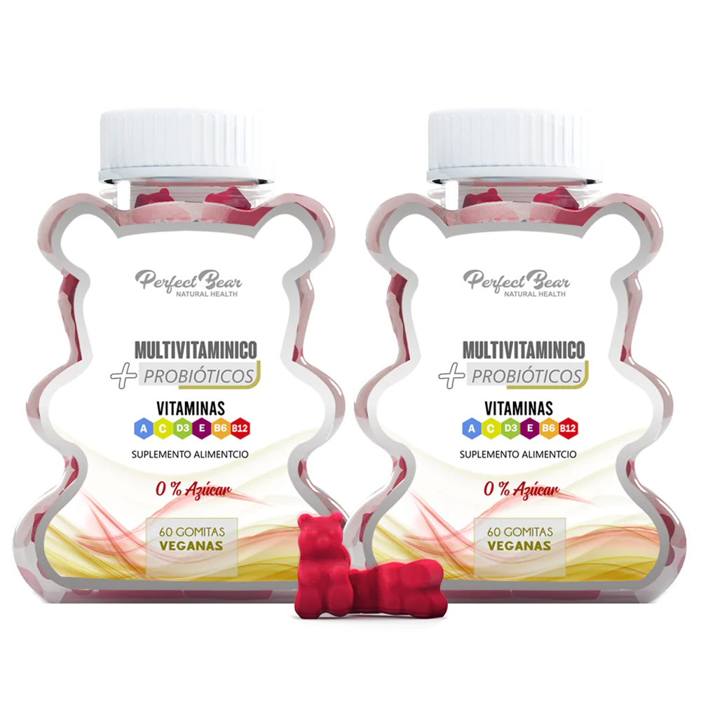 Perfect Bear Multivitamínico + Probióticos 60 Gomitas