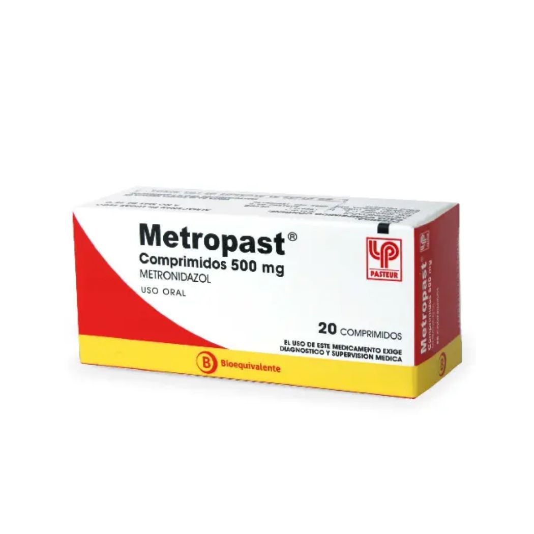 Metropast (B) Metronidazol 500 mg 20 Comprimidos