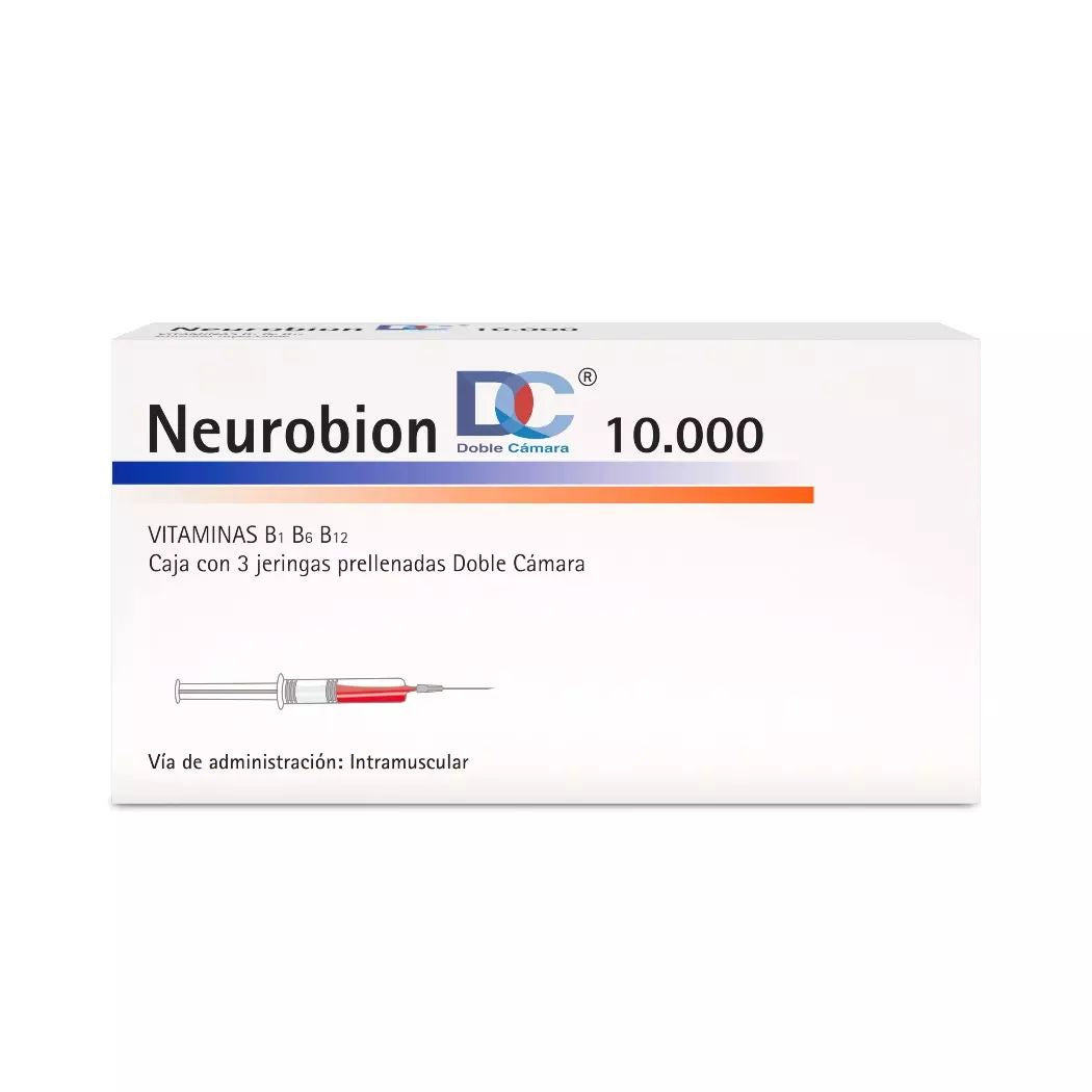 Neurobion DC Vitaminas B1/B6/B12 10.000UI/3ml Inyectable 3 Jeringas Prellenadas