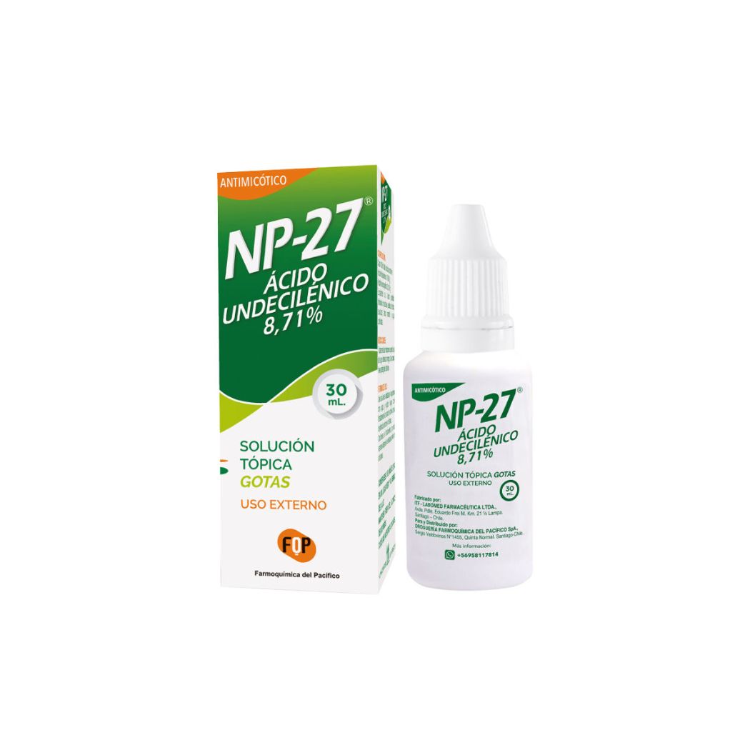 Np-27 Acido Undecilenico 8.71% Solución Tópica 30 ml