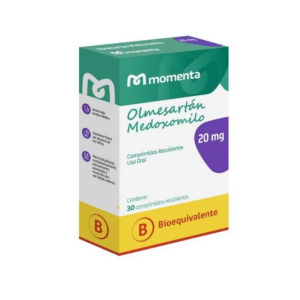 Olmesartan Medoxomilo (B) 20 mg 30 Comprimidos Recubiertos