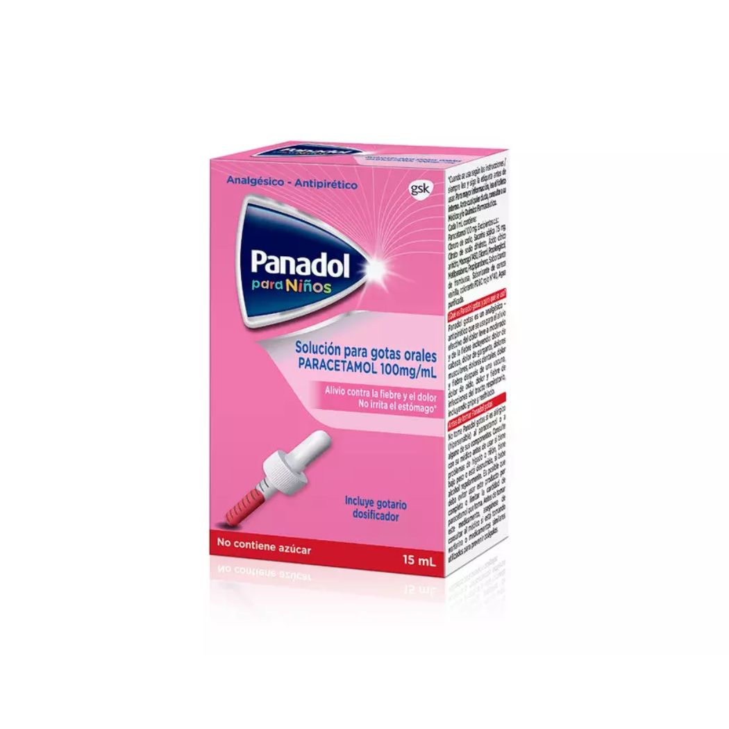 Panadol Gotas Pediatricas Paracetamol 100 mg/ml Gotas 15 ml