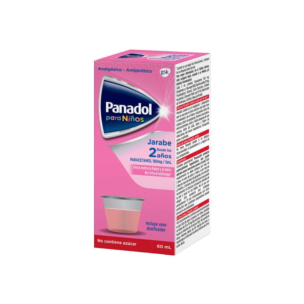 Panadol Niños Paracetamol 160 mg/5ml Jarabe 60 ml