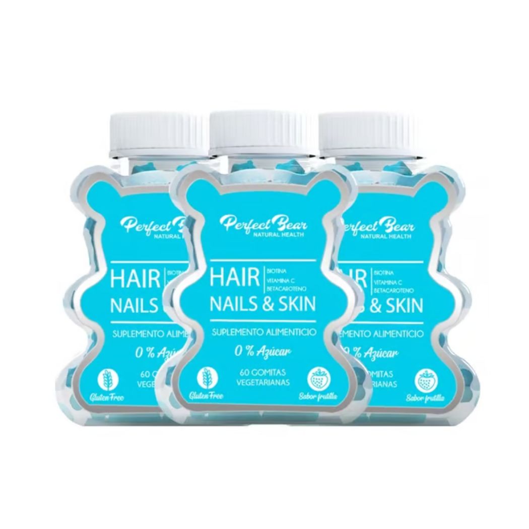 Perfect Bear Biotina Hair Nails & Skin 60 Gomitas