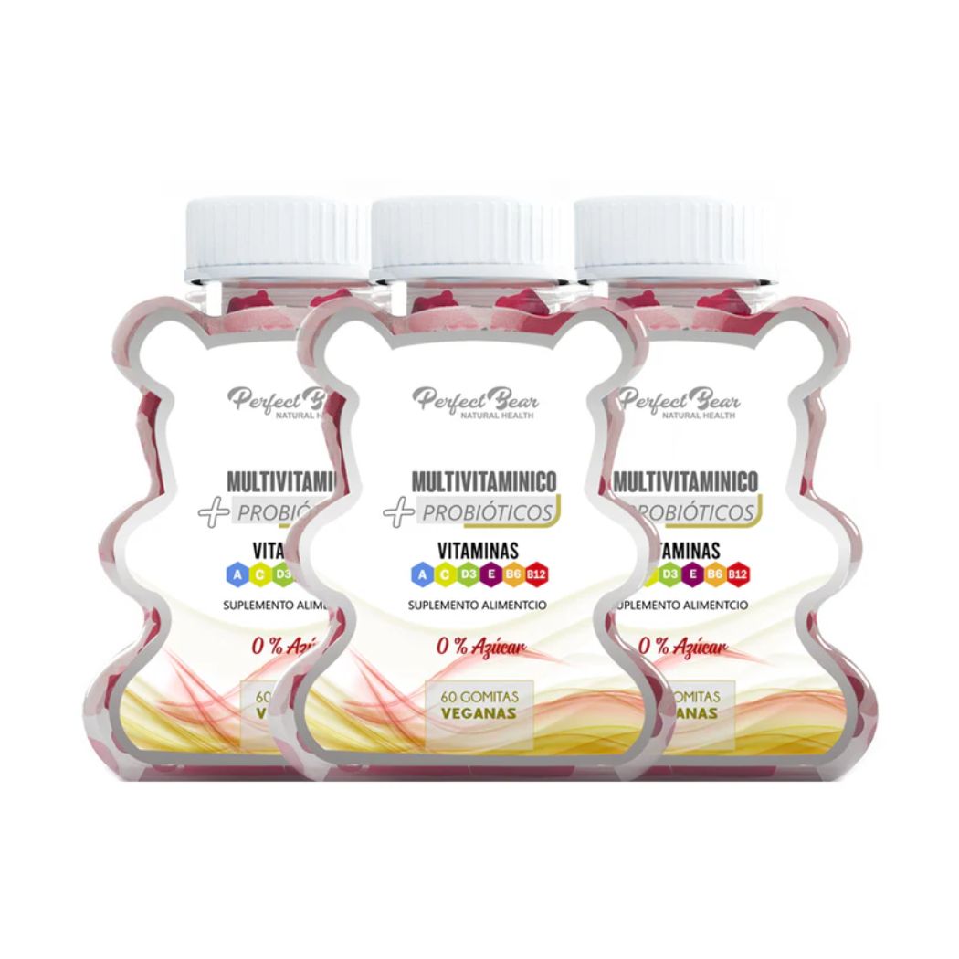 Perfect Bear Multivitamínico + Probióticos 60 Gomitas
